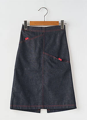 Fustă midi albastru COUDEMAIL fată