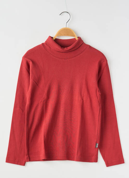 Pulover cu guler înalt roșu CKS băiat
