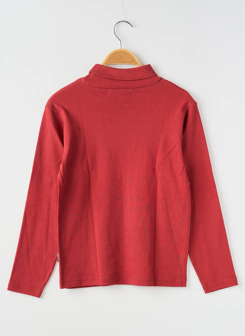 Pulover cu guler înalt roșu CKS băiat
