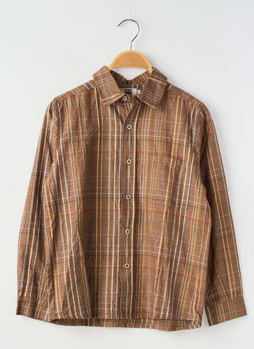 Cămașă cu mâneci lungi maro KDM băiat