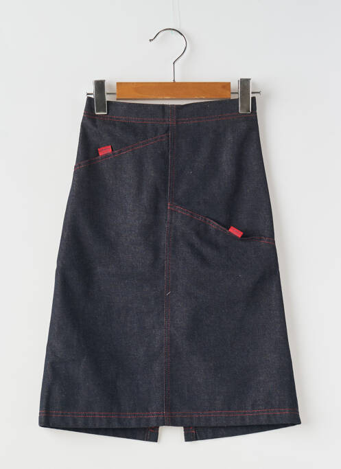 Fustă midi albastru COUDEMAIL fată