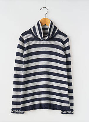 Pulover cu guler înalt albastru MAYORAL fată