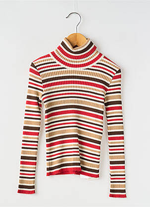 Pulover cu guler înalt roșu MAYORAL fată