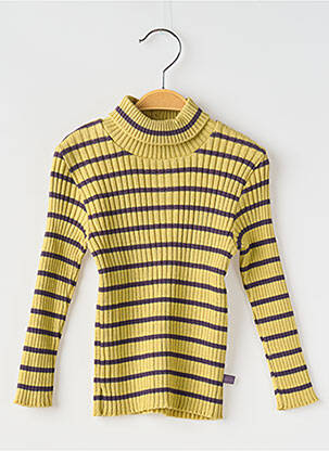 Pulover cu guler înalt verde COUDEMAIL fată