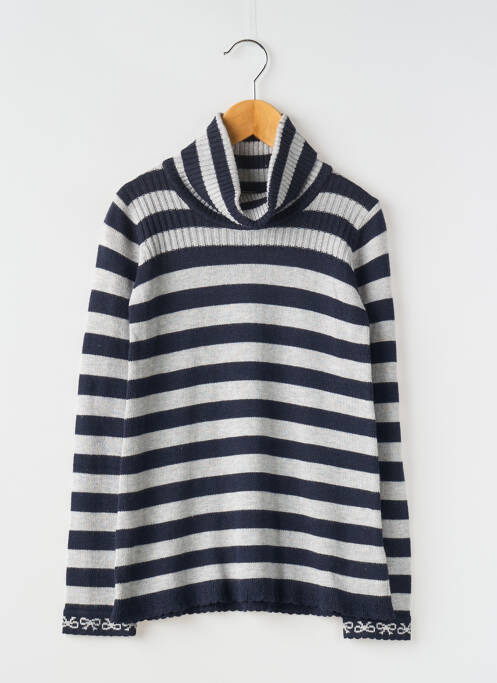 Pulover cu guler înalt albastru MAYORAL fată