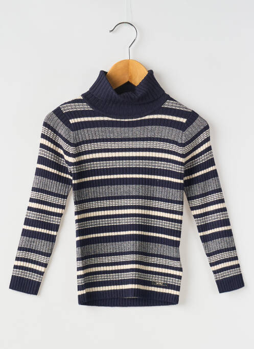 Pulover cu guler înalt albastru MAYORAL fată