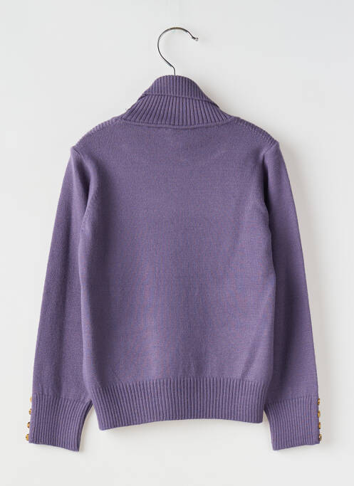 Pulover cu guler înalt violet MAYORAL fată