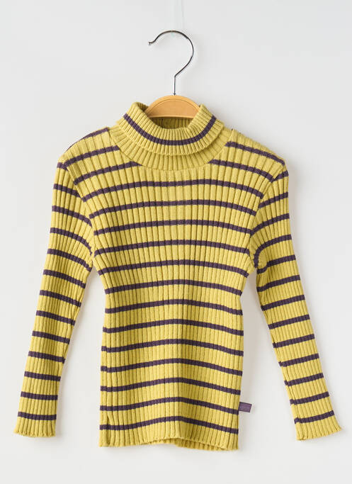 Pulover cu guler înalt verde COUDEMAIL fată