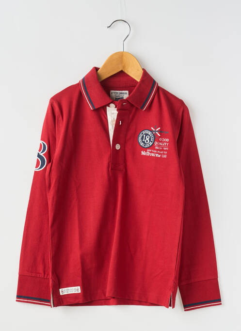 Polo roșu P'TITES CANAILLES băiat
