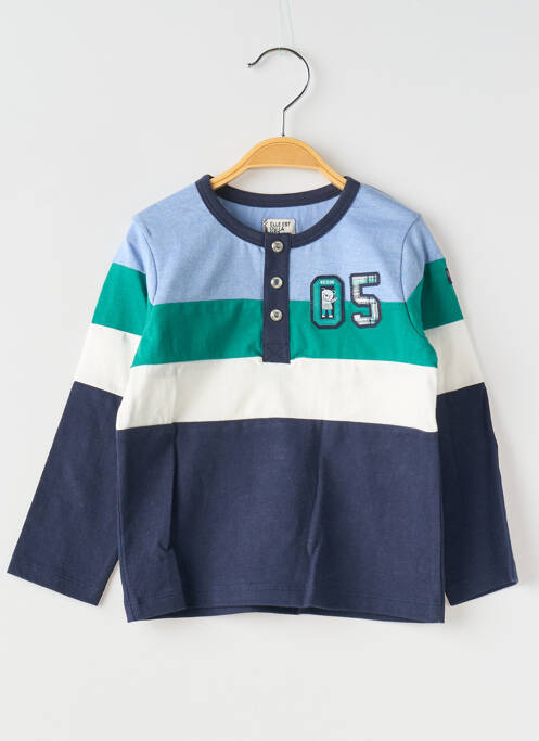 Tricou albastru ELLE EST OU LA MER băiat