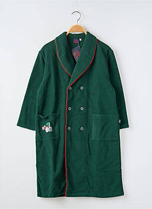 Halat de baie mâneci lungi verde COUDEMAIL copil