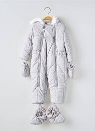 Salopetă-pantalon țesătură poplin mâneci lungi gri MAYORAL copil