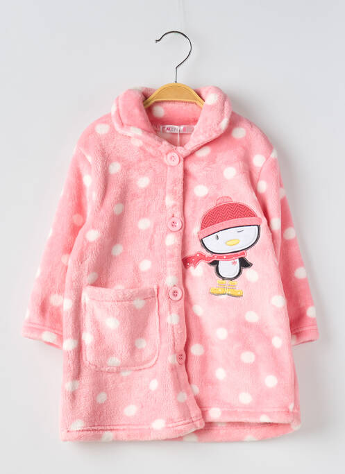 Halat de baie roz MINI BOL fată