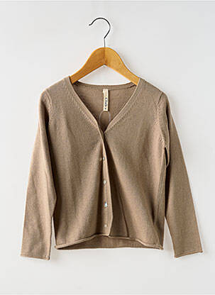 Vestă cu mâneci lungi bej OCEAN SPIRIT fată