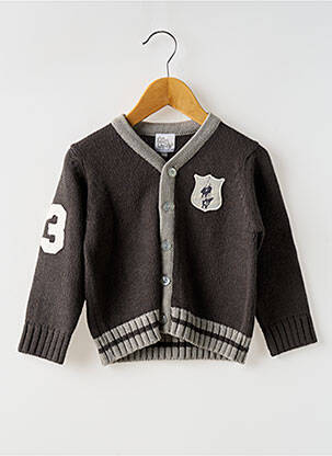 Vestă cu mâneci lungi gri P'TITES CANAILLES fată