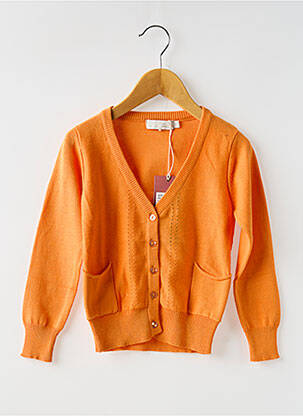 Vestă cu mâneci lungi portocaliu CKS fată