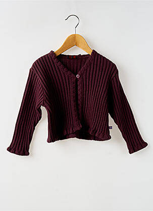 Vestă cu mâneci lungi violet COUDEMAIL fată