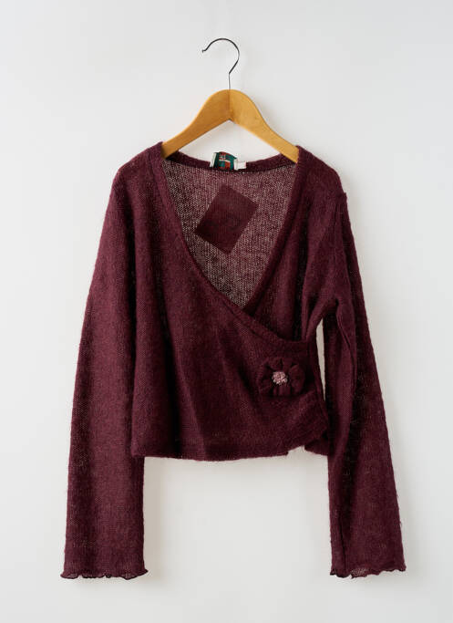 Cardigan petrecut violet KDM fată