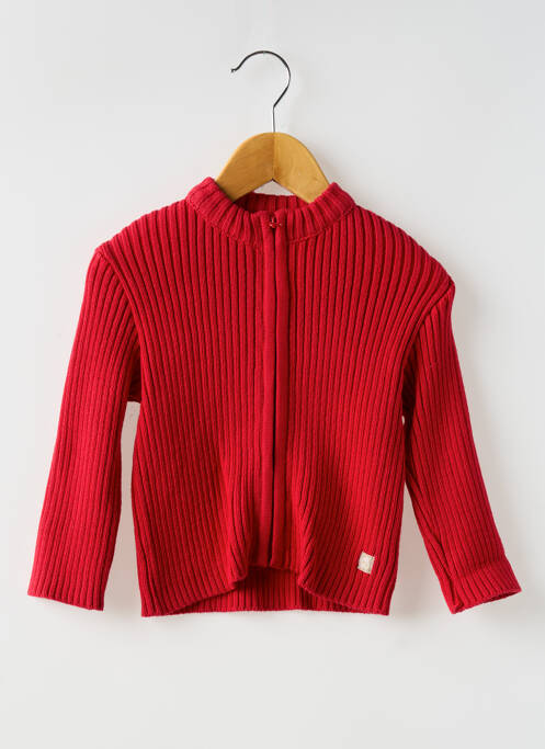 Vestă cu mâneci lungi roșu COUDEMAIL fată