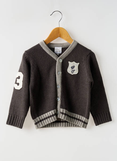 Vestă cu mâneci lungi gri P'TITES CANAILLES fată