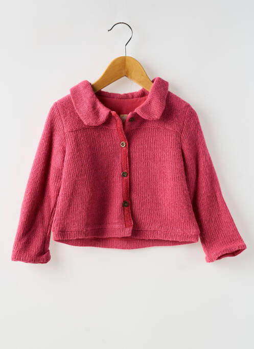 Vestă cu mâneci lungi roz TAPIOCA fată