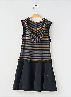 Rochie midi fără mâneci fără mâneci negru POMME FRAMBOISE fată