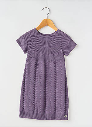 Rochie midi mâneci scurte mâneci scurte violet MAYORAL fată