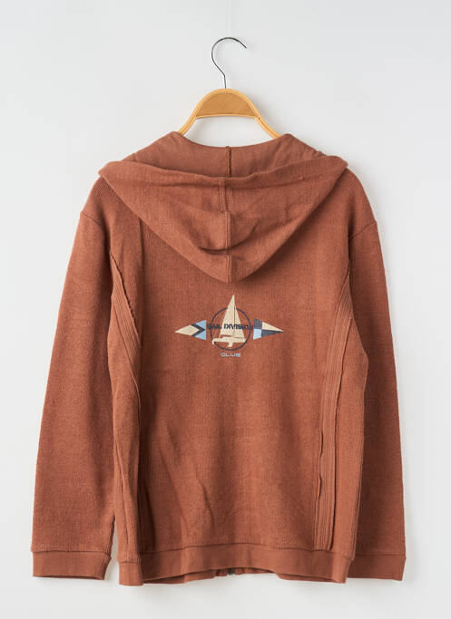 Vestă cu mâneci lungi maro COUDEMAIL băiat