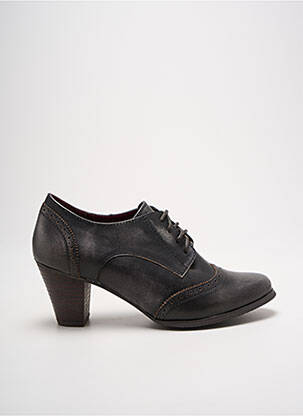 Botine/ghete material neted toc de 7 la 9 cm gri LAURA VITA femeie