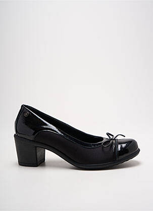 Pantofi cu toc material neted toc de 4 la 6 cm negru ENVAL SOFT femeie