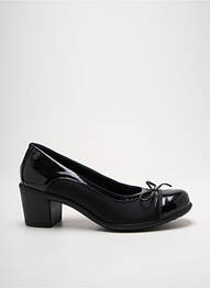 Pantofi cu toc material neted toc de 4 la 6 cm negru ENVAL SOFT femme