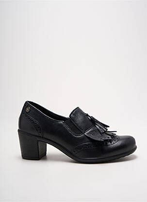 Mocasini toc pătrat toc de 4 la 6 cm negru ENVAL SOFT femeie