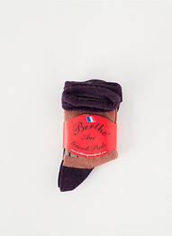 Șosete imprimeu fantezie violet BERTHE AUX GRANDS PIEDS enfant