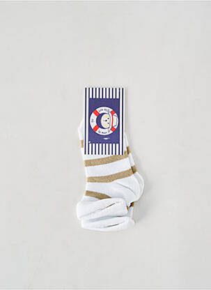 Șosete alb ELLE EST OU LA MER copil