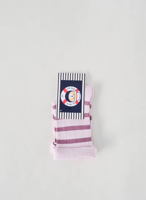 Șosete violet ELLE EST OU LA MER fată