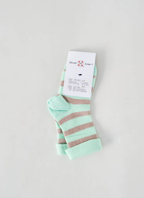 Șosete verde ELLE EST OU LA MER băiat