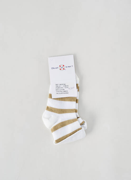 Șosete alb ELLE EST OU LA MER copil