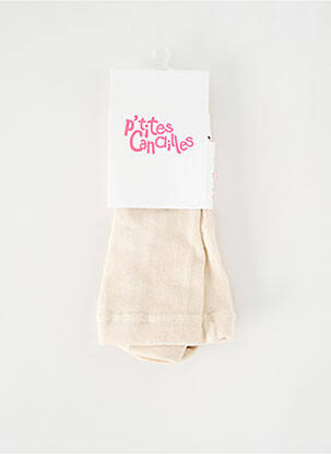 Colanți bej P'TITES CANAILLES fată