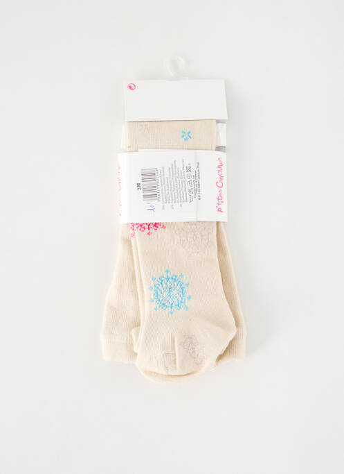 Colanți bej P'TITES CANAILLES fată