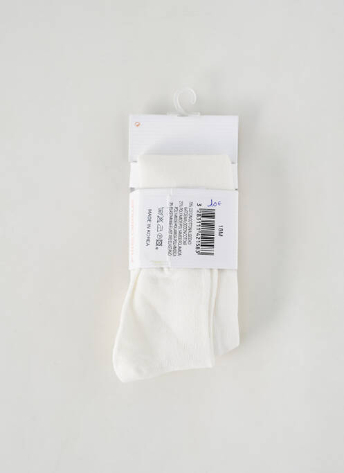 Colanți alb P'TITES CANAILLES fată