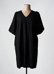 Rochie midi mâneci scurte mâneci scurte negru KAFFE femeie
