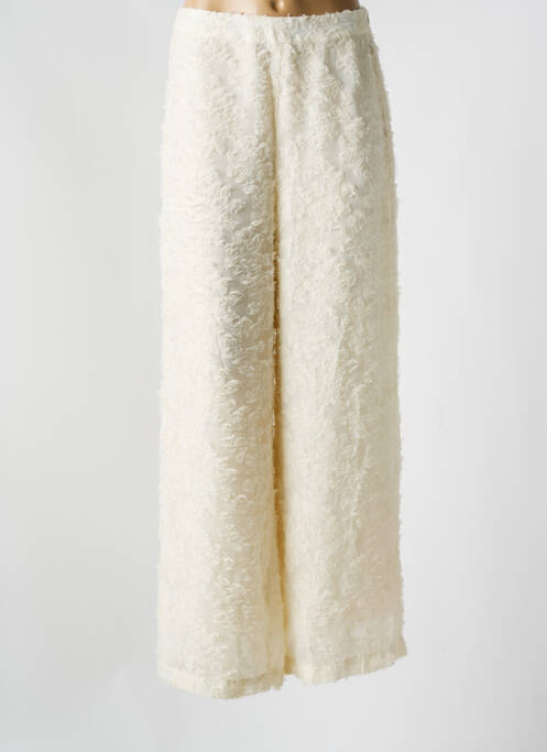 Pantalon larg bej KAFFE femeie