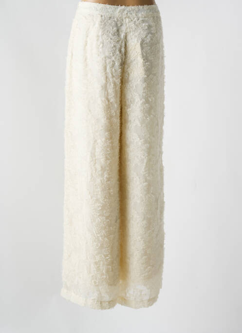 Pantalon larg bej KAFFE femeie