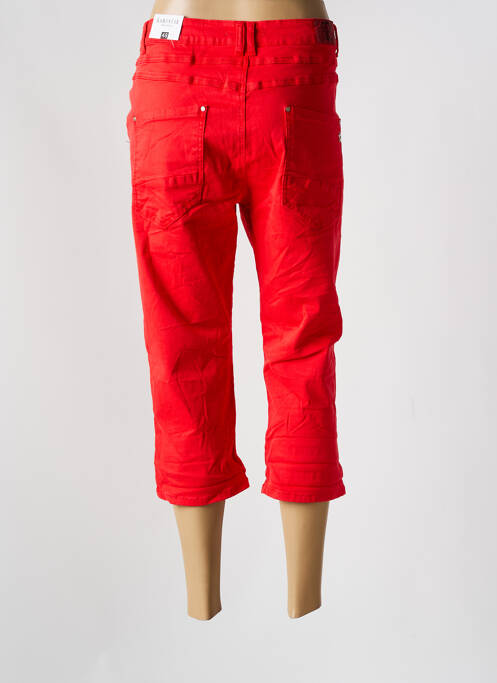 Pantalon trei sferturi roșu KAROSTAR femeie