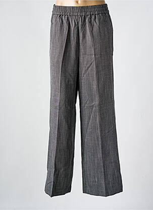 Pantalon drept talie elastică negru KAFFE femeie
