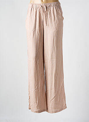 Pantalon drept talie elastică bej TIFFOSI femeie