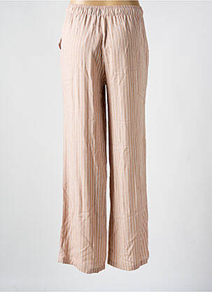 Pantalon drept talie elastică bej TIFFOSI femeie