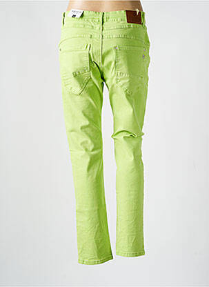 Pantalon slim buzunare verde KAROSTAR femeie