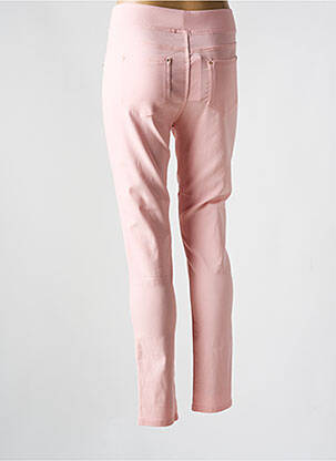 Pantalon slim talie înaltă talie înaltă roz CHRISTY femeie
