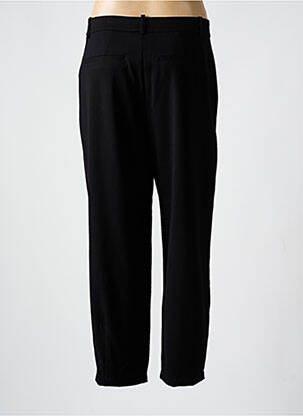 Pantalon drept închidere cu fermoar sub clapetă cu cârlig negru KAFFE femeie